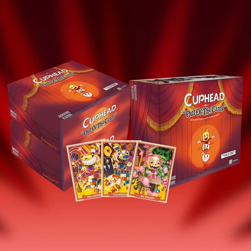 Cuphead - Out Of The Cards - Bundle 3x Box 20 Buste + Set completo 3 Carte Preorder Promo