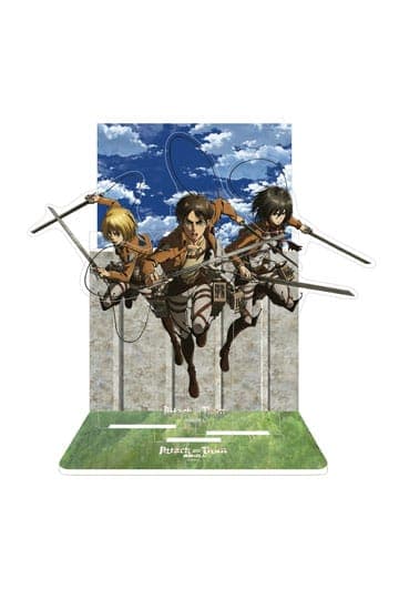 Attack on Titan Acrylic Diorama Eren, Mikasa & Armin 20 cm