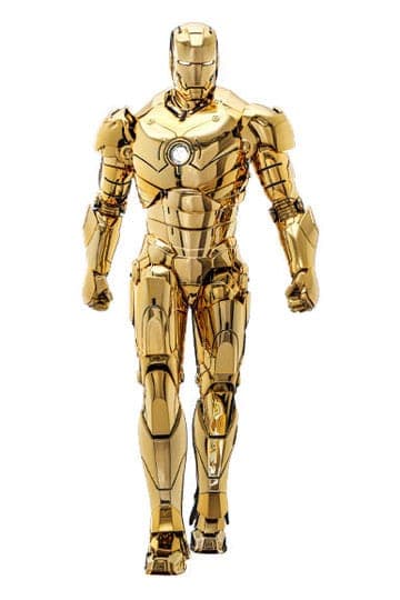 Iron Man Movie Masterpiece Diecast Action Figure 1/6 Iron Man Mark III (Gold Color Version) Hot Toys Exclusive 33 cm