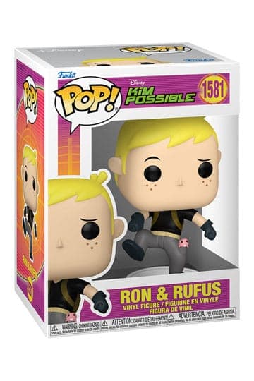 Kim Possible Funko POP! Vinyl Figure Ron w/Rufus 9 cm #1581 - Kim Possible