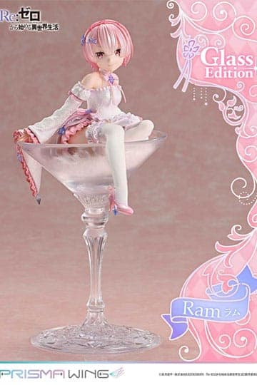 Re:ZERO Starting Life in Another World Prisma Wing PVC Statue 1/7 Ram Glass Edition 24 cm