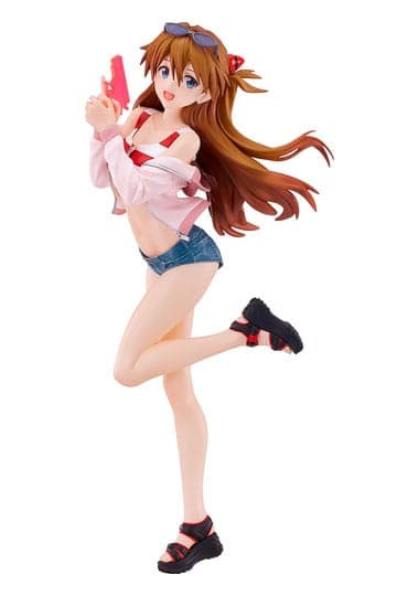 Rebuild of Evangelion Pop Up Parade L PVC Statue Beach Queens: Asuka Shikinami Langley 22 cm