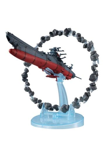Space Battleship Yamato 2202 Statue Cosmofleet SP Aircraft Warriors of Love Re & Asteroid Ring 16 cm