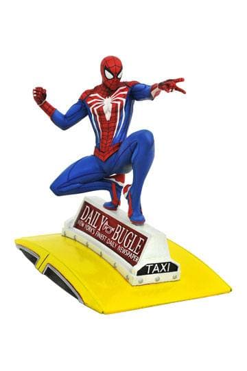 Spider-Man 2018 Marvel Video Game Gallery PVC Statue Spider-Man on Taxi 23 cm