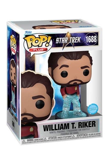 Star Trek Transporter Funko POP! Plus Movies Vinyl Figure Riker 9 cm #1688 - Plus