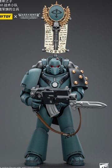 Warhammer The Horus Heresy Action Figure 1/18 Sons of Horus MKVI Tactical Squad Legionary with Legion Vexilla 12 cm