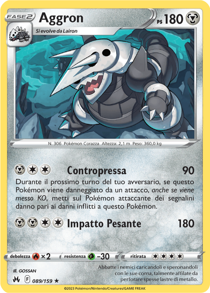 Aggron - Zenit Regale 89/159 - Italiano - HOLO - Near Mint