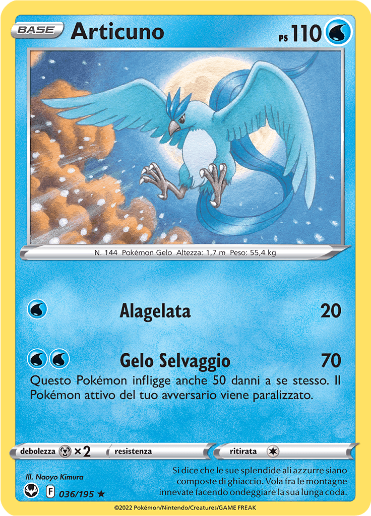 Articuno - Tempesta Argentata 36/195 - Italiano - HOLO - Near Mint