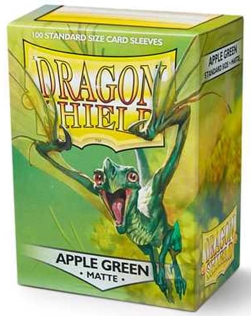 Bustine Protettive 100 Carte - Apple Green Matte Ruvide Standard Size - Dragon Shield