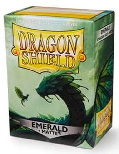 Bustine Protettive 100 Carte - Emerald Matte Ruvide Standard Size - Dragon Shield