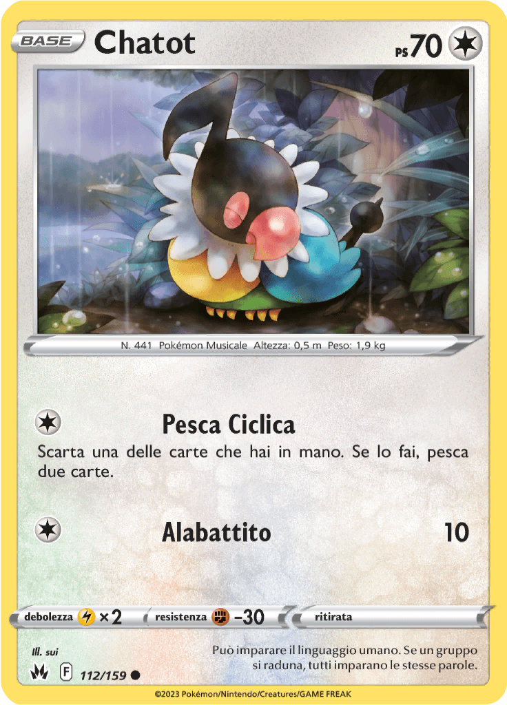 Chatot - Zenit Regale 112/159 - Italiano - Near Mint