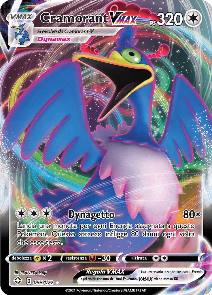 Cramorant V MAX - Destino Splendente 055/072 - Italiano - HOLO - Nuovo