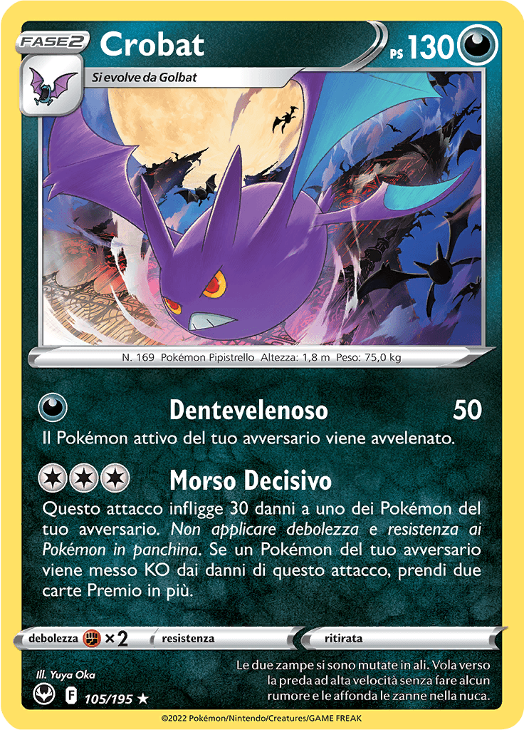 Crobat - Tempesta Argentata 105/195 - Italiano - Near Mint