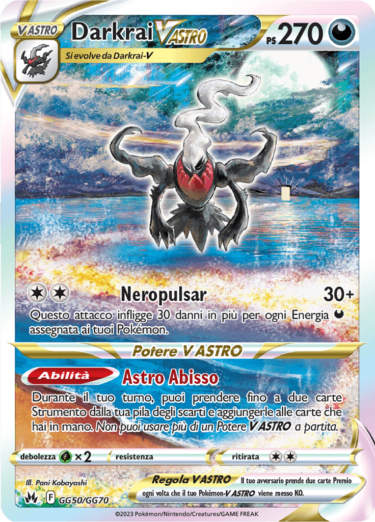Darkrai V ASTRO - Zenit Regale GG50/GG70 - Italiano - HOLO - Near Mint
