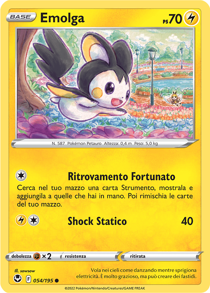 Emolga - Tempesta Argentata 54/195 - Italiano - Near Mint