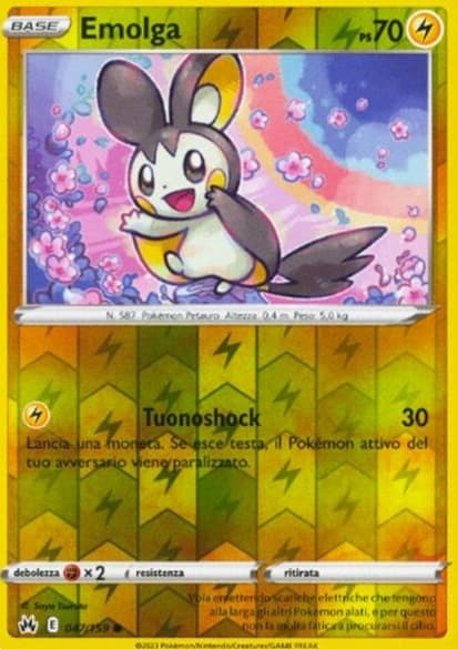 Emolga - Reverse - Zenit Regale 47/159 - Italiano - HOLO - Near Mint