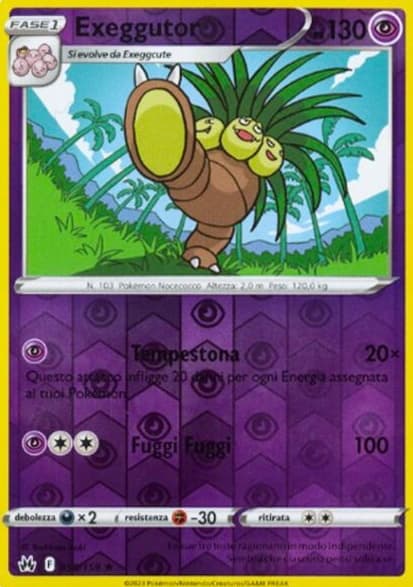 Exeggutor - Reverse - Zenit Regale 58/159 - Italiano - HOLO - Near Mint