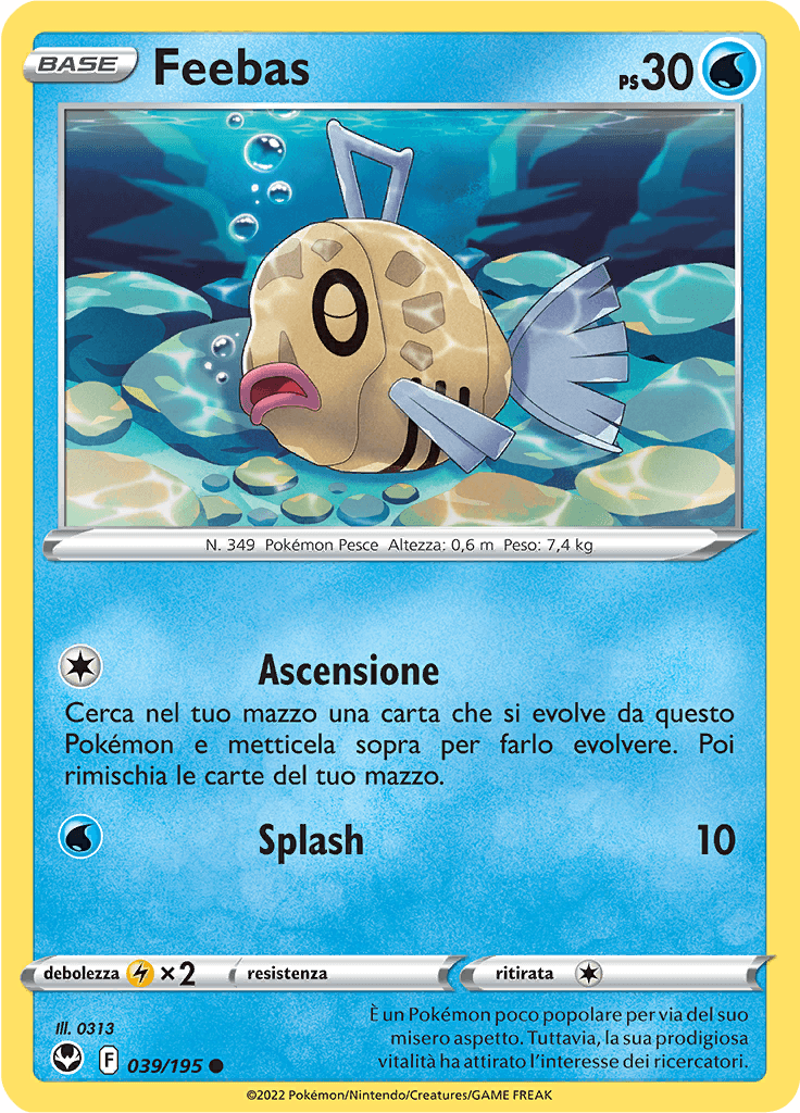 Feebas - Tempesta Argentata 39/195 - Italiano - Near Mint