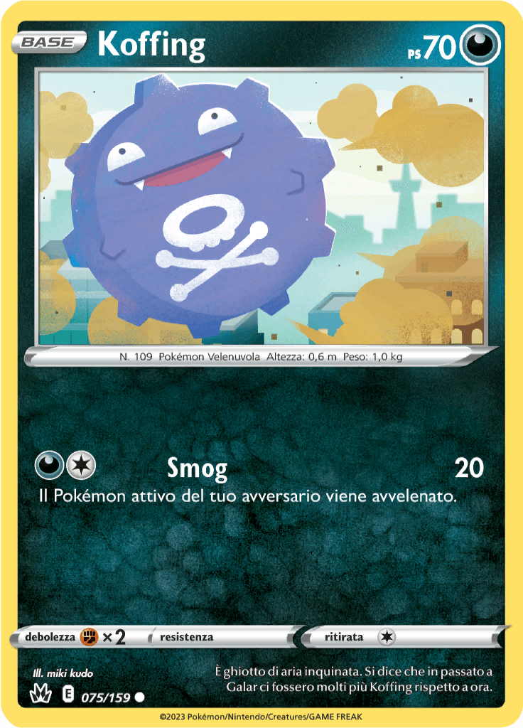 Koffing - Zenit Regale 75/159 - Italiano - Near Mint