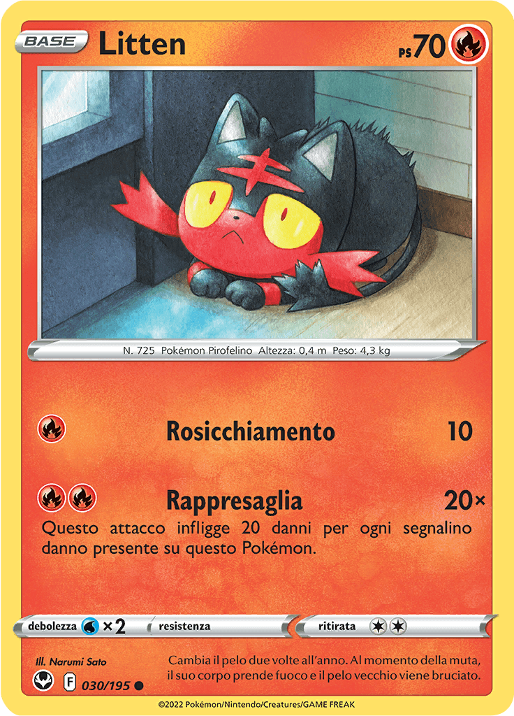 Litten - Tempesta Argentata 30/195 - Italiano - Near Mint