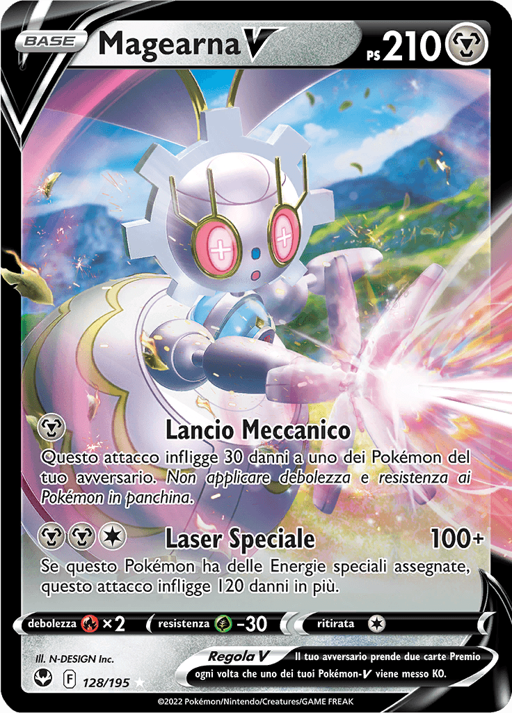 Magearna V - Tempesta Argentata 128/195 - Italiano - HOLO - Near Mint