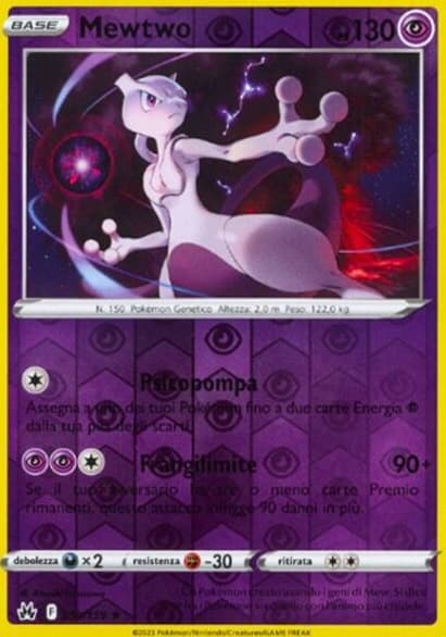 Mewtwo - Reverse - Zenit Regale 59/159 - Italiano - HOLO - Near Mint