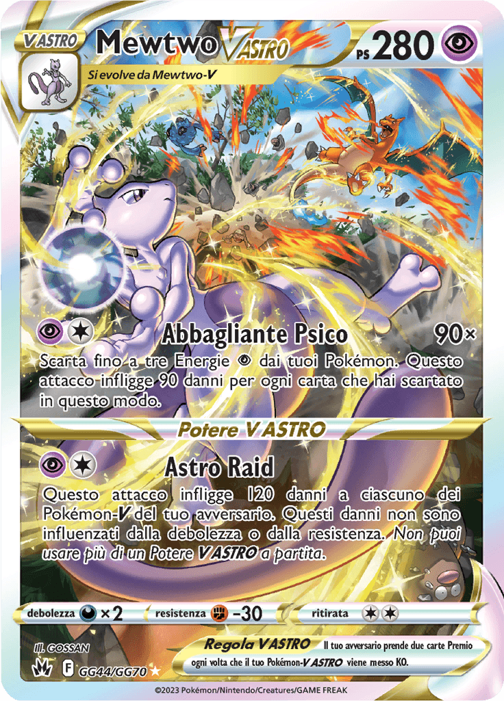Mewtwo V ASTRO - Zenit Regale GG44/GG70 - Italiano - HOLO - Near Mint
