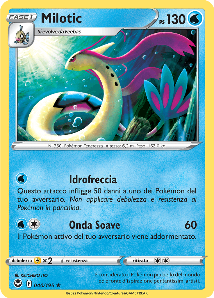 Milotic - Tempesta Argentata 40/195 - Italiano - Near Mint