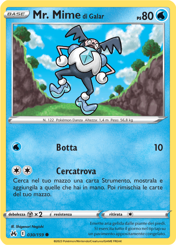 Mr. Mime di Galar - Zenit Regale 30/159 - Italiano - Near Mint
