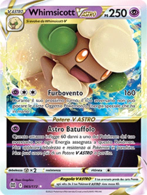 Whimsicott V ASTRO - Astri Lucenti 065/172 - Italiano- HOLO - Nuovo