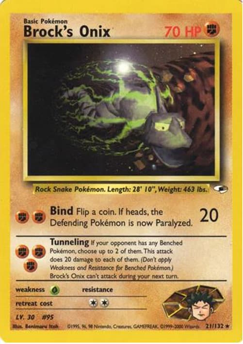 Brock's Onix - Gym Heroes 21/132 - Inglese - Good