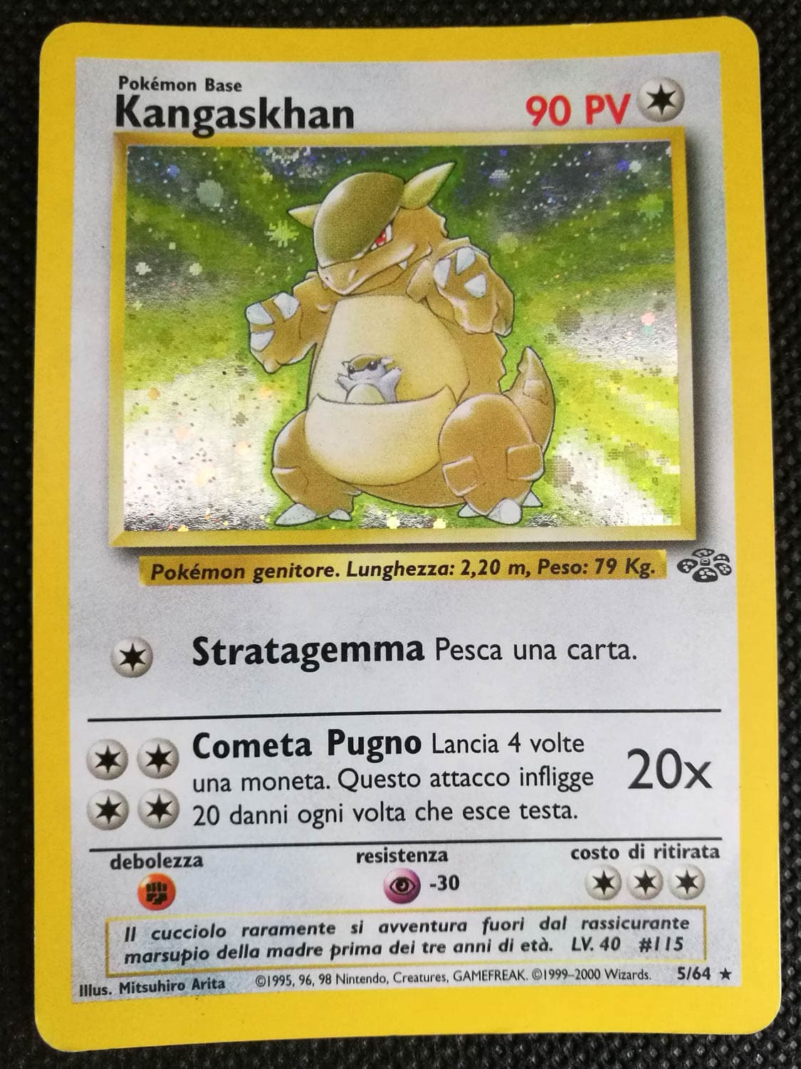 Kangaskhan - Jungle 5/64 - Italiano- HOLO - Very Good