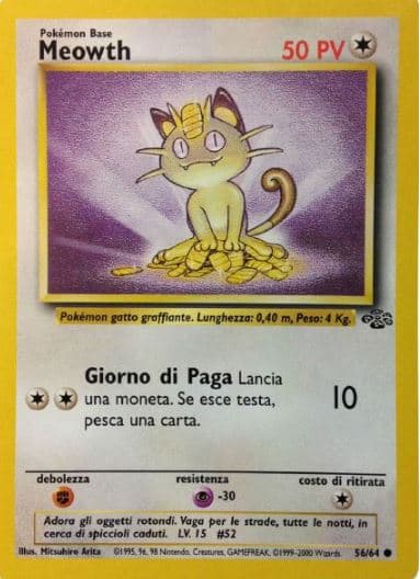 Meowth - Jungle 56/64 - Italiano - Near Mint