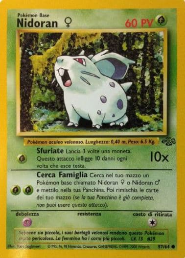 Nidoran♀ - Jungle 57/64 - Italiano - Nuovo