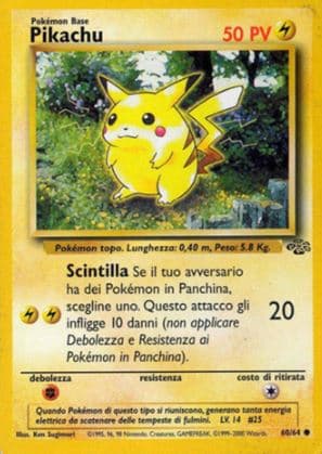 Pikachu - Jungle 60/64 - Italiano - Near Mint