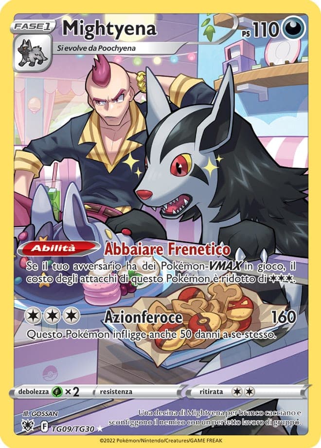 Mightyena - Lucentezza Siderale TG09/TG30 - Italiano- HOLO - Nuovo