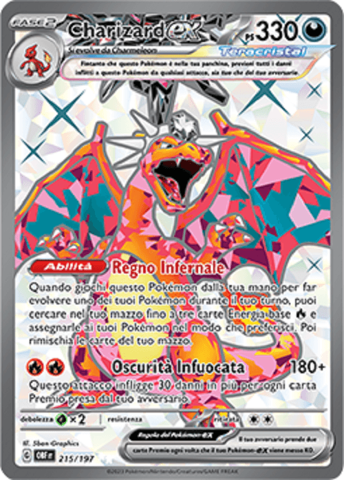 Charizard - Ossidiana Infuocata 215/197 - Italiano - HOLO - Nuovo
