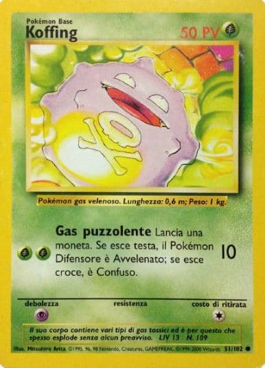 Koffing - Set Base 51/102 - Italiano - Nuovo