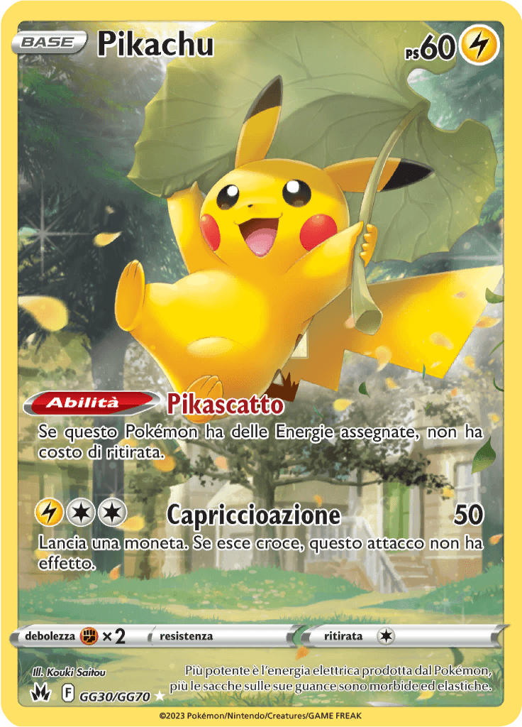Pikachu - Zenit Regale GG30/GG70 - Italiano - HOLO - Near Mint