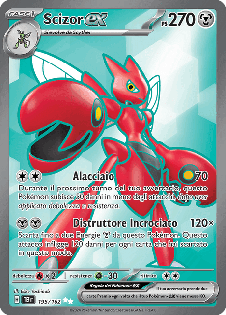 Scizor EX - Cronoforze 195/162 - Italiano - HOLO - Near Mint