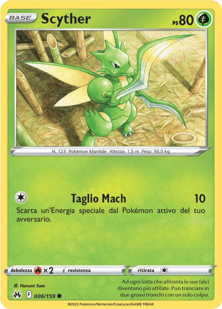 Scyther - Zenit Regale 6/159 - Italiano - Near Mint
