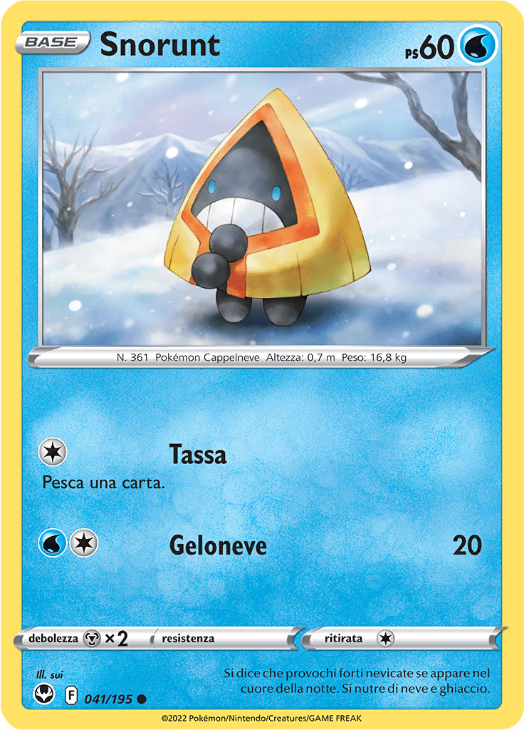 Snorunt - Tempesta Argentata 41/195 - Italiano - Near Mint