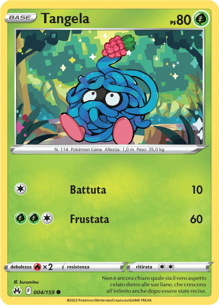 Tangela - Zenit Regale 4/159 - Italiano - Near Mint