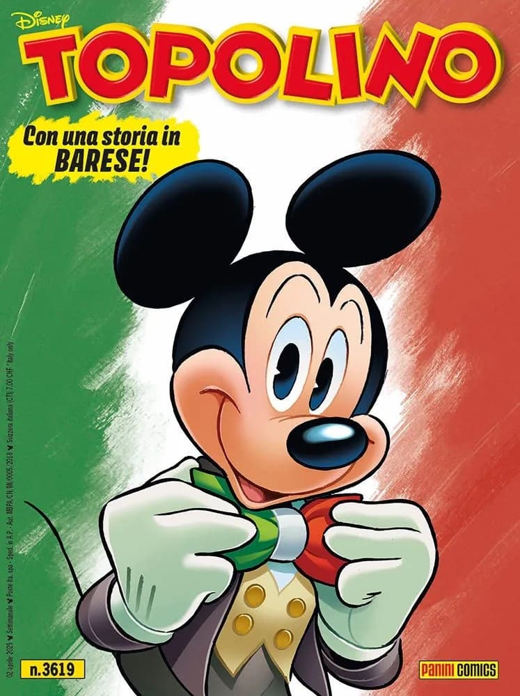 Topolino 3619 - Versione Dialetto Puglia - Panini Comics - Italiano