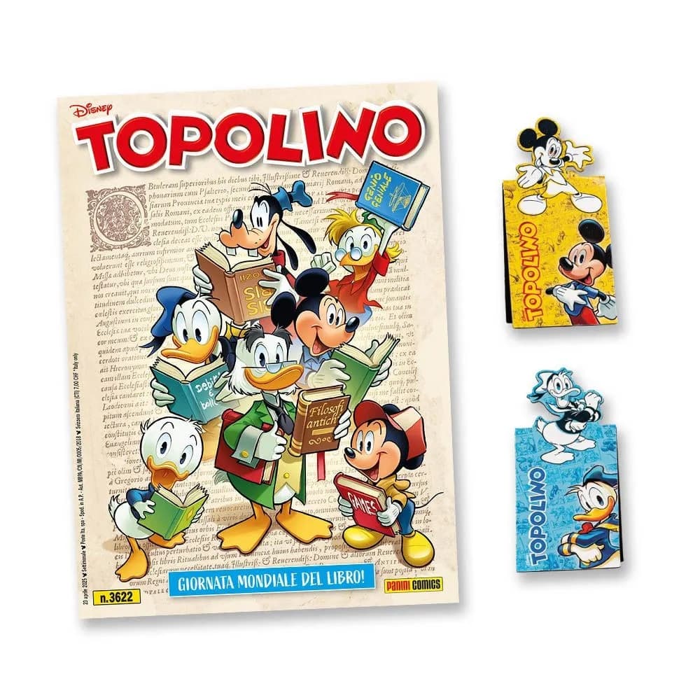 Topolino - Supertopolino 3622 + I Segnalibri Magnetici di Topolino - Topolino e Paperino - Panini Comics - Italiano
