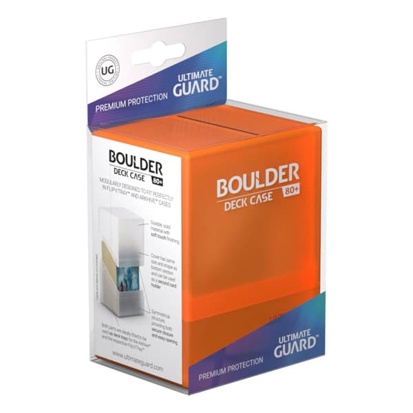 Porta Mazzo Deck Box Boulder Case 80+ Carte - Orange Arancione