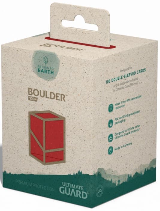 Porta Mazzo 100+ Carte Boulder Return to Earth - Red Rosso