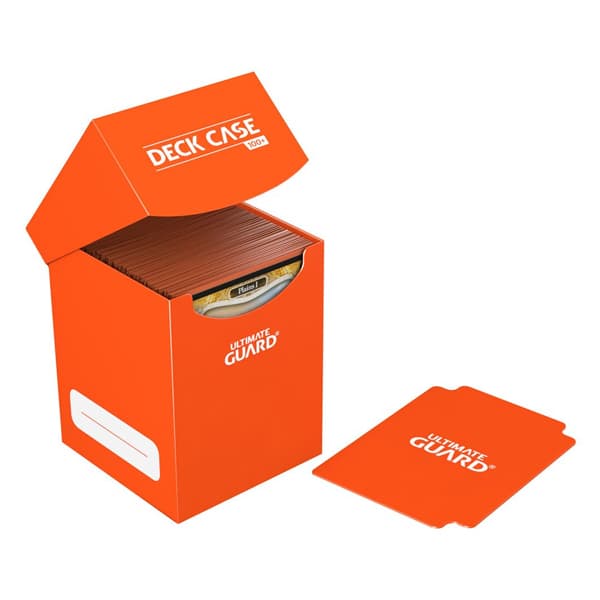 Porta Mazzo 100 Carte Deck Case 100+ Standard Size - Orange Arancione