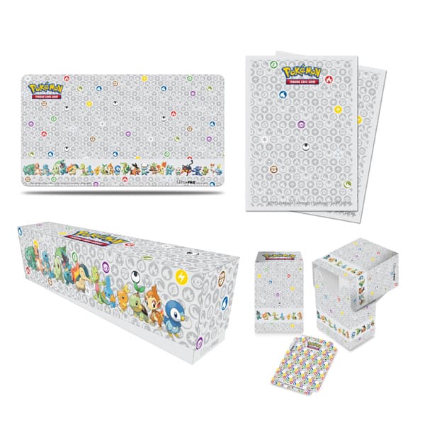 First Partner Accessory Bundle - Set Accessori Carte - Tappetino + Porta Deck + Bustine Protettive + Scatola Contenitore