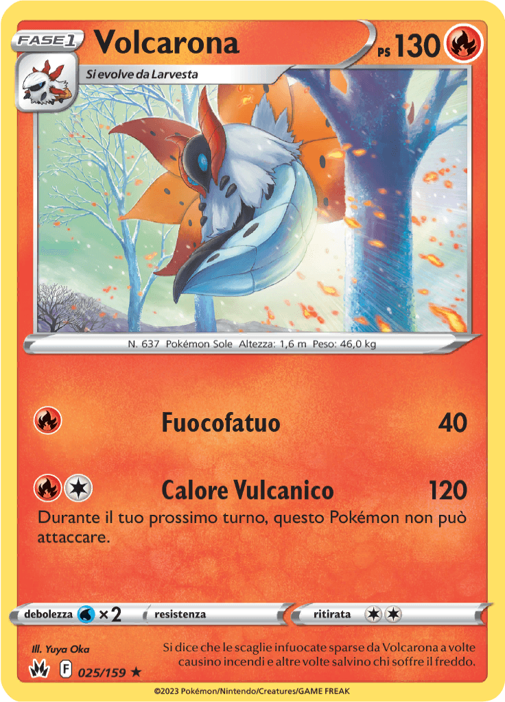 Volcarona - Zenit Regale 25/159 - Italiano - Near Mint